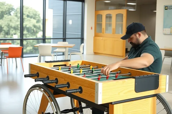Babyfoot accessible : concevoir une zone de jeu vraiment inclusive