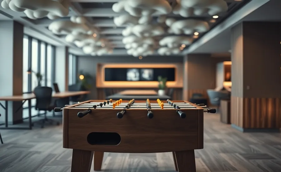 Babyfoot en open space : 5 solutions acoustiques innovantes pour préserver la concentration