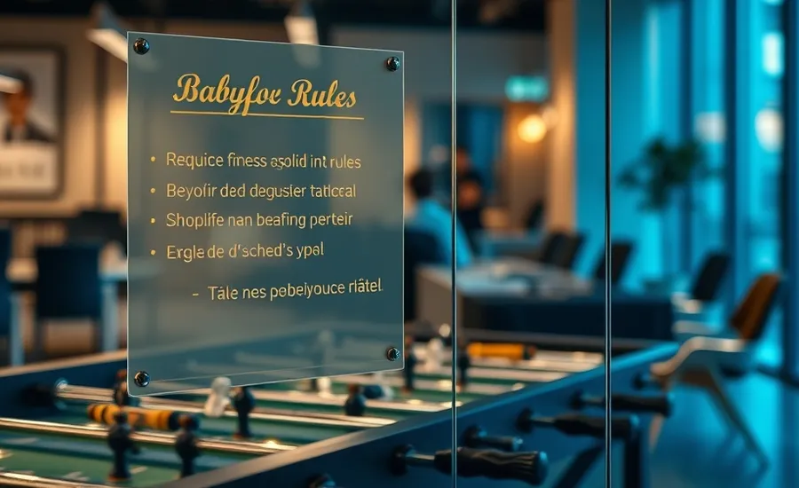 Babyfoot au bureau : les 5 règles d'or du savoir-vivre pour une ambiance sereine