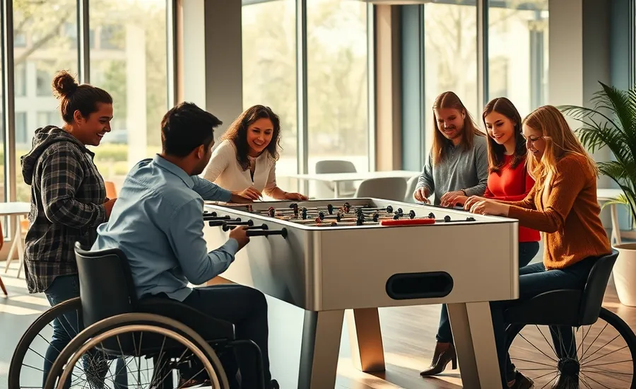 Babyfoot et handicap : adapter une table pour rendre le jeu accessible à tous