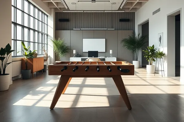 Intégrer un babyfoot dans son mobilier de bureau design pour booster la productivité