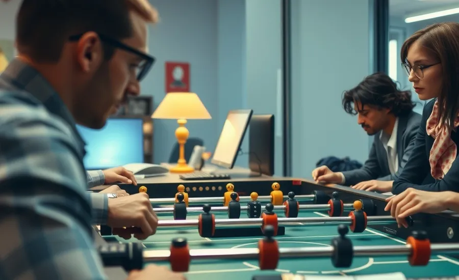 Pourquoi les questions naissent mieux autour d'un jeu de babyfoot
