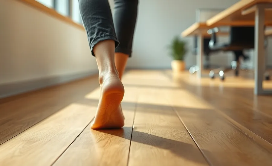Marcher pieds nus au bureau : est-ce vraiment bon pour votre posture et votre santé ?