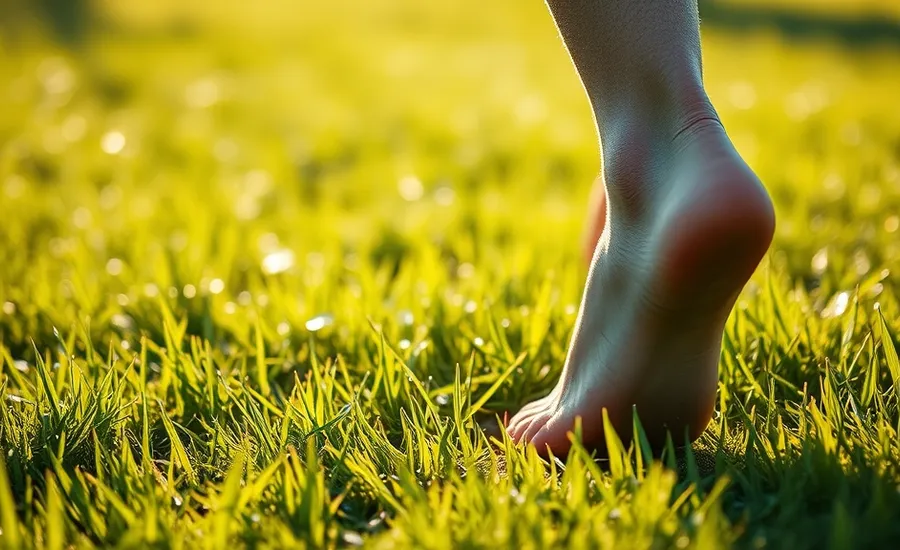Pourquoi marcher pieds nus dans l'herbe : les bienfaits insoupçonnés du grounding
