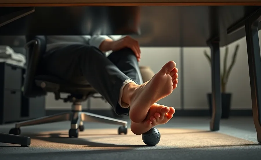 Massage des Pieds 5 Minutes au Bureau : Vaincre la Sédentarité et la Lourdeur des Jambes