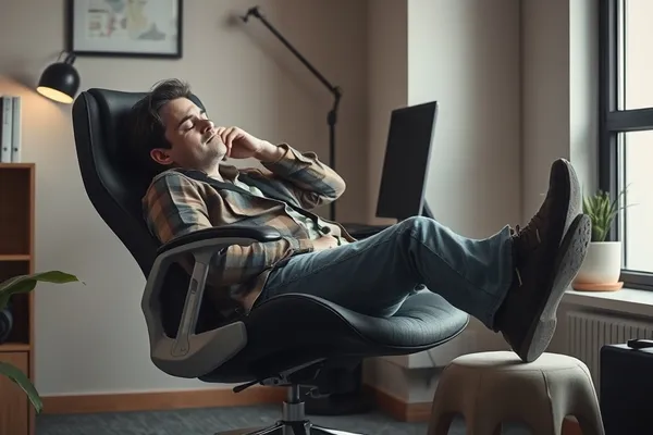 La micro-sieste avec les pieds surélevés : la technique ultime pour booster votre récupération au bureau