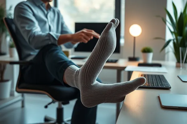 Réflexologie des pieds au bureau : 5 exercices simples pour soulager votre travail assis