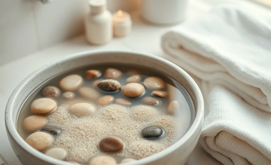 Rituel spa des sables : recréer le soin des pieds à la maison pour une relaxation totale